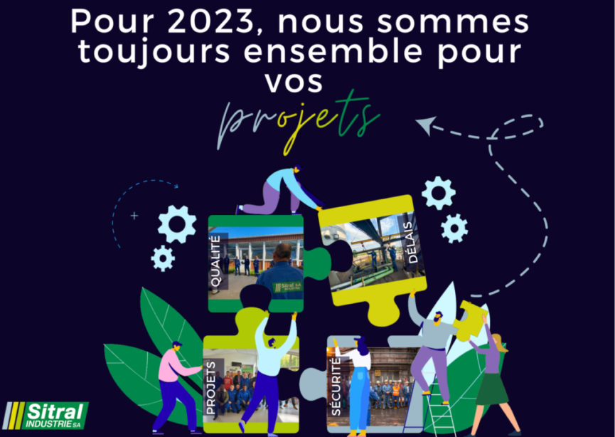MEILLEURS VOEUX 2023 VALEURS Sitral Industrie vous souhaite ses meilleurs vœux pour 2023
