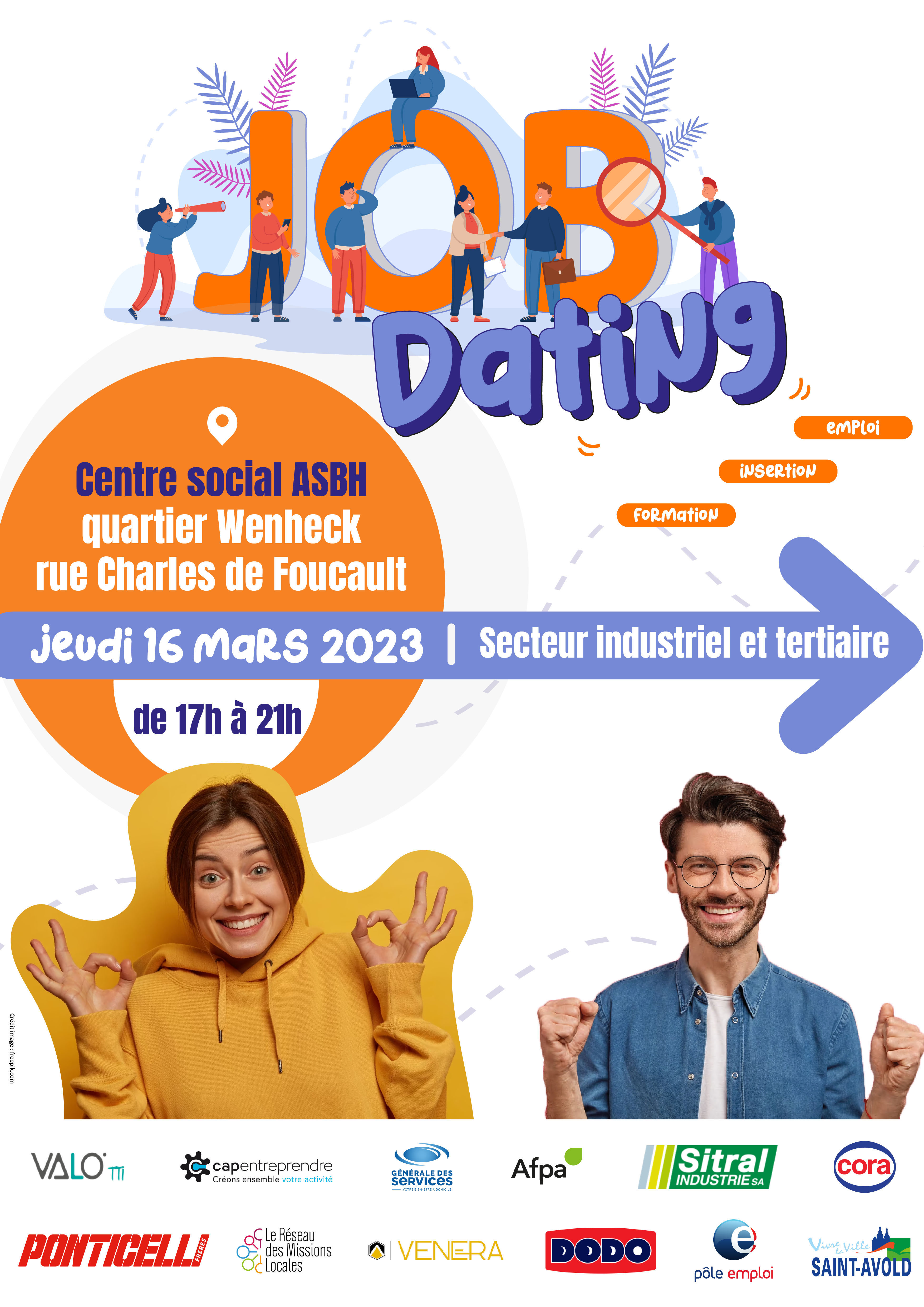 Sitral Industrie participe au Job Dating au centre ASBH de Saint Avold le jeudi 16 mars 2023