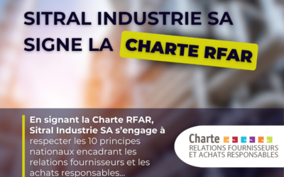 Sitral Industrie SA signe la Charte RFAR